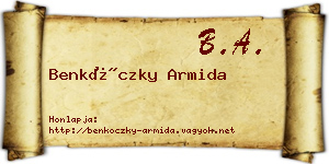 Benkóczky Armida névjegykártya